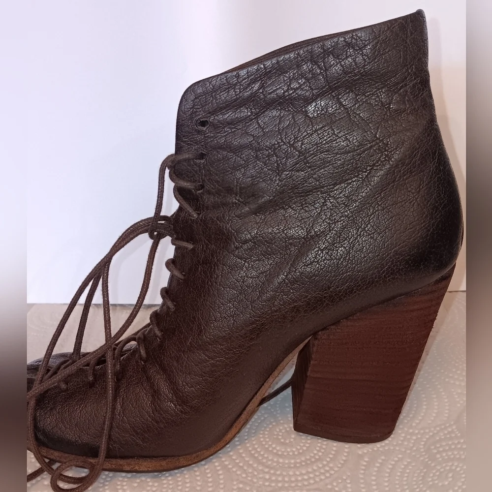 Marsell Italian Leather Vintage Bolla Lace Up Ankle Boots EU 36.5